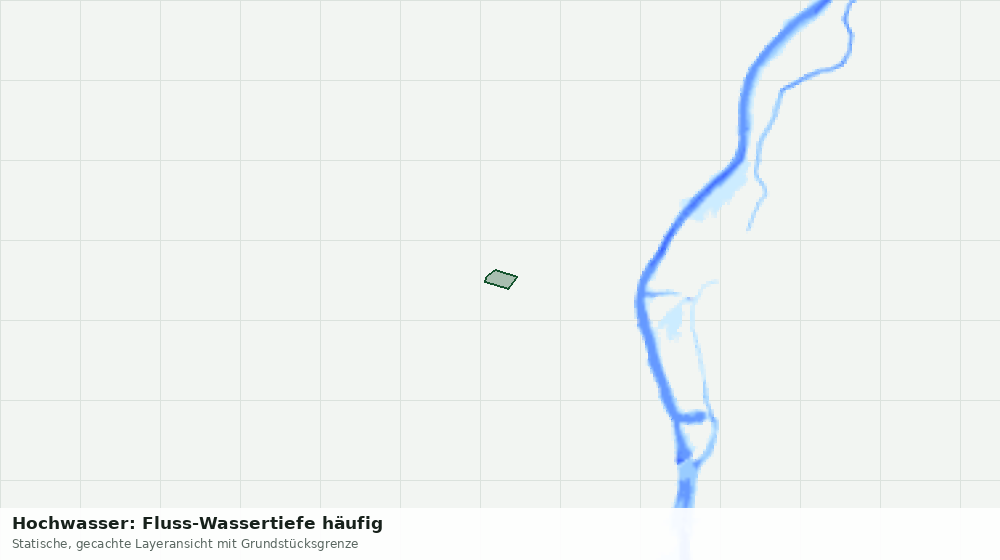 Statische Kartenansicht: Hochwasser: Fluss-Wassertiefe häufig