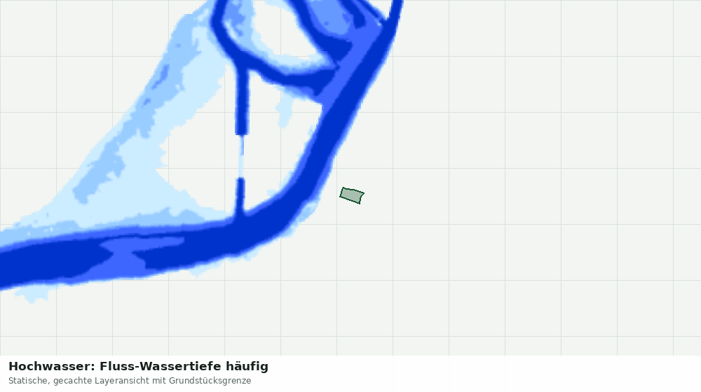 Statische Kartenansicht: Hochwasser: Fluss-Wassertiefe häufig