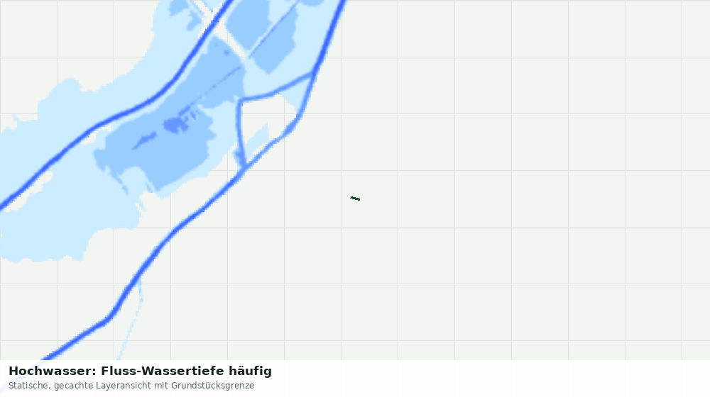 Statische Kartenansicht: Hochwasser: Fluss-Wassertiefe häufig