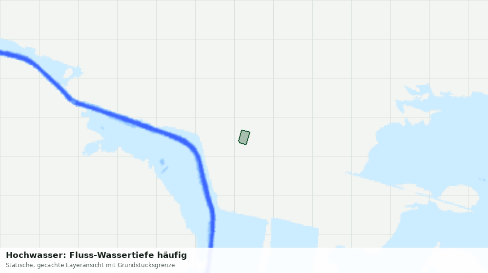 Statische Kartenansicht: Hochwasser: Fluss-Wassertiefe häufig