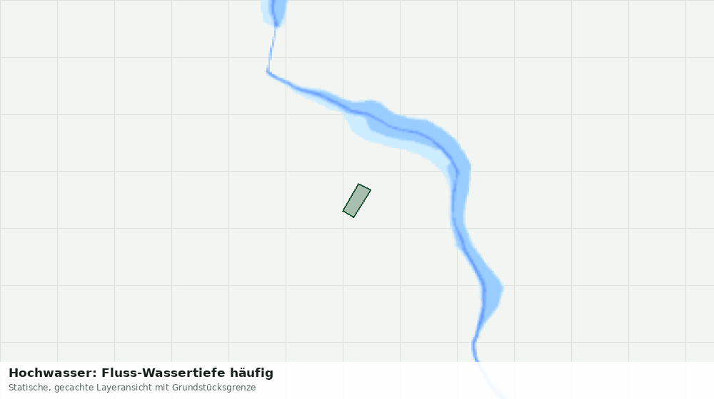 Statische Kartenansicht: Hochwasser: Fluss-Wassertiefe häufig