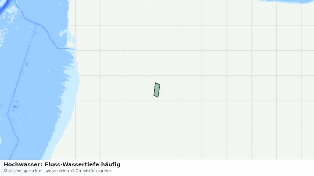 Statische Kartenansicht: Hochwasser: Fluss-Wassertiefe häufig