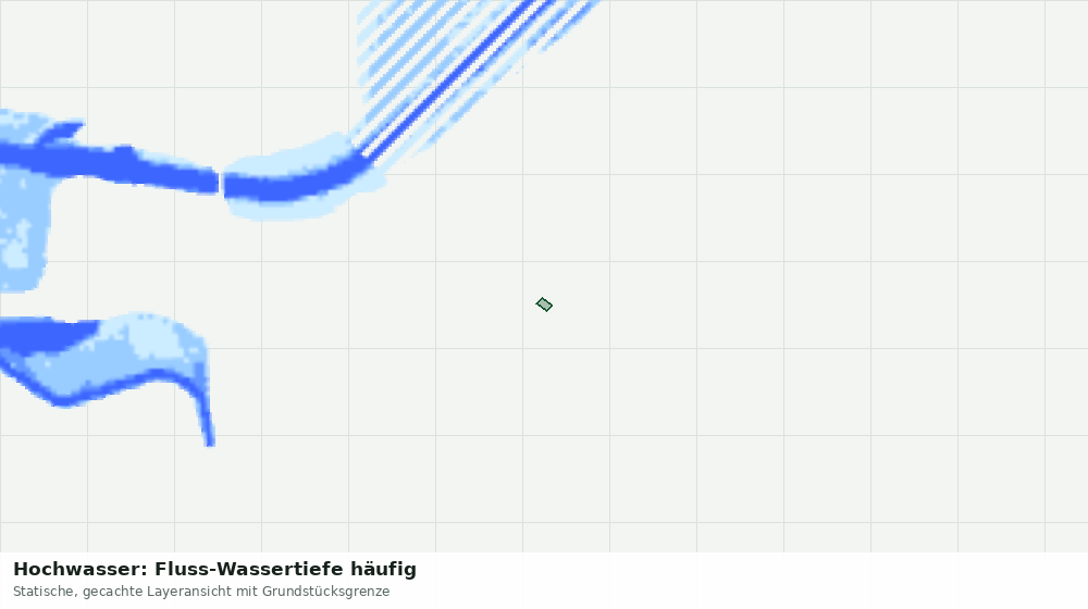 Statische Kartenansicht: Hochwasser: Fluss-Wassertiefe häufig