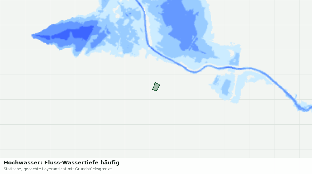 Statische Kartenansicht: Hochwasser: Fluss-Wassertiefe häufig