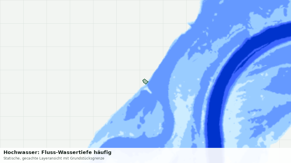 Statische Kartenansicht: Hochwasser: Fluss-Wassertiefe häufig