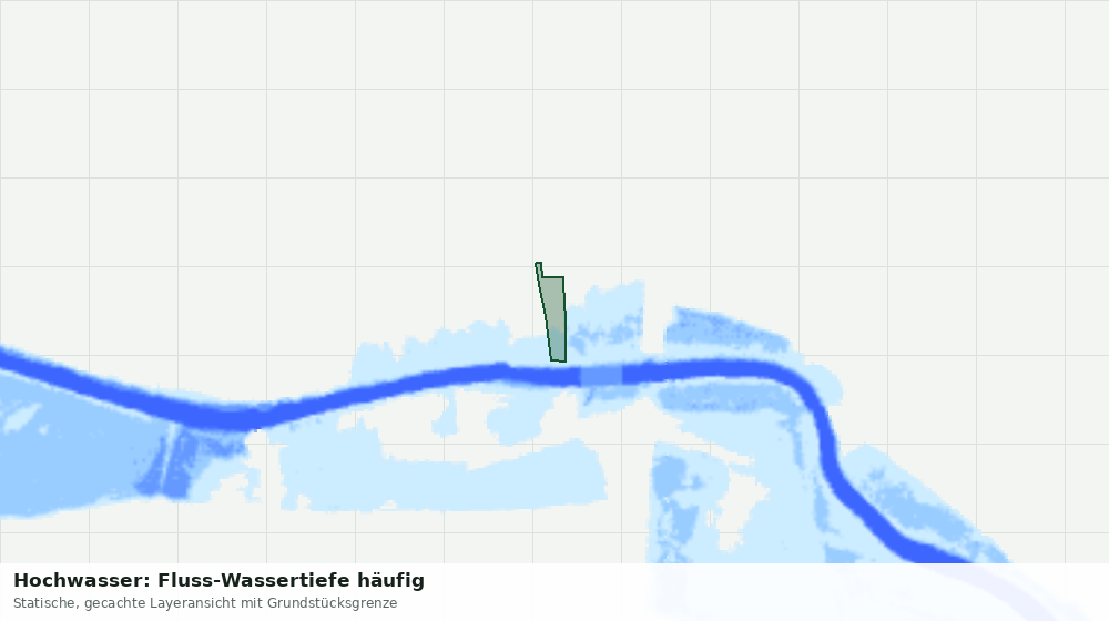 Statische Kartenansicht: Hochwasser: Fluss-Wassertiefe häufig