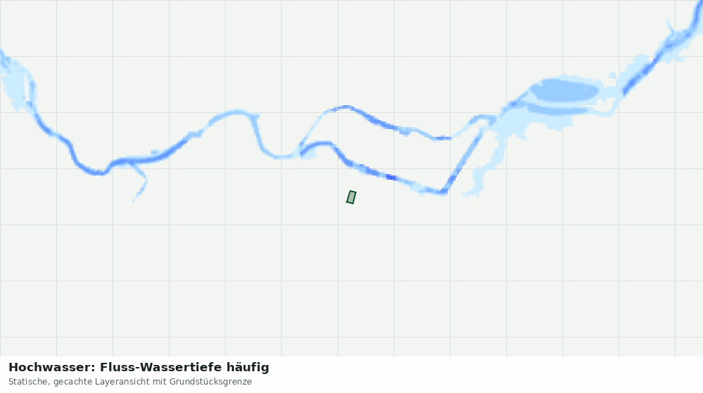 Statische Kartenansicht: Hochwasser: Fluss-Wassertiefe häufig