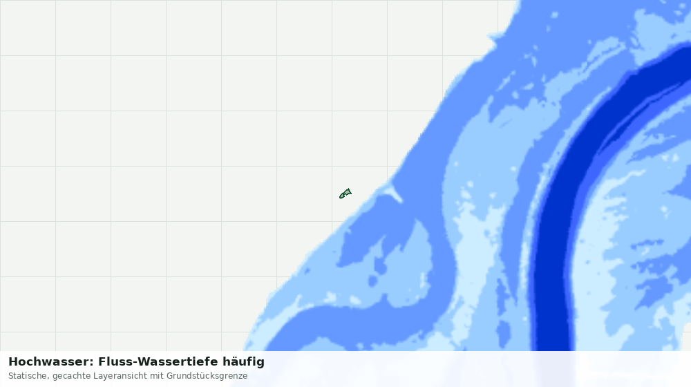 Statische Kartenansicht: Hochwasser: Fluss-Wassertiefe häufig