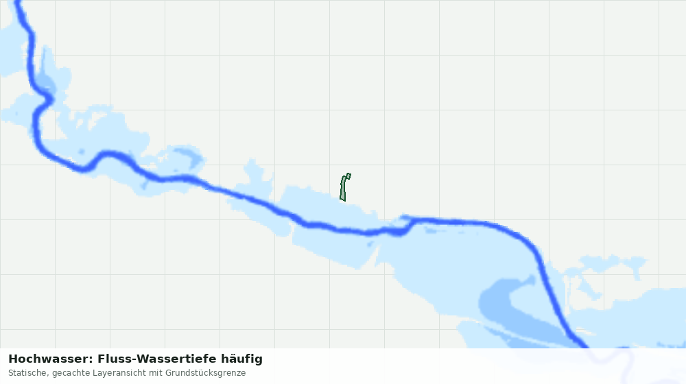 Statische Kartenansicht: Hochwasser: Fluss-Wassertiefe häufig