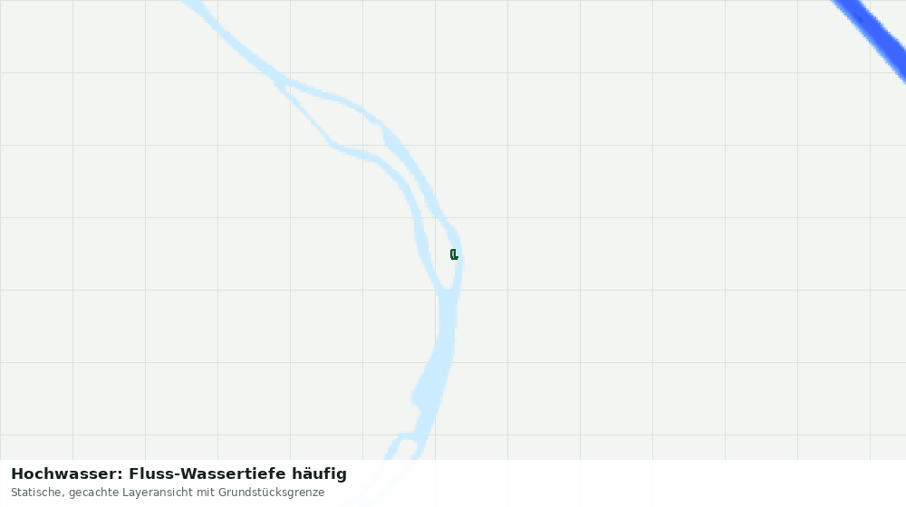 Statische Kartenansicht: Hochwasser: Fluss-Wassertiefe häufig