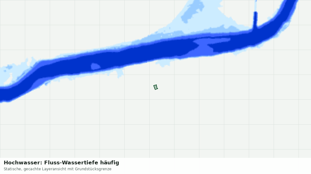 Statische Kartenansicht: Hochwasser: Fluss-Wassertiefe häufig