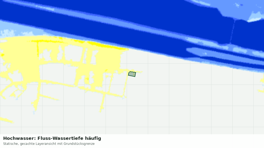 Statische Kartenansicht: Hochwasser: Fluss-Wassertiefe häufig