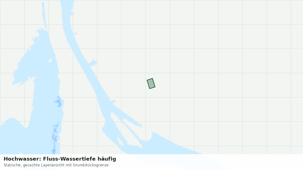 Statische Kartenansicht: Hochwasser: Fluss-Wassertiefe häufig