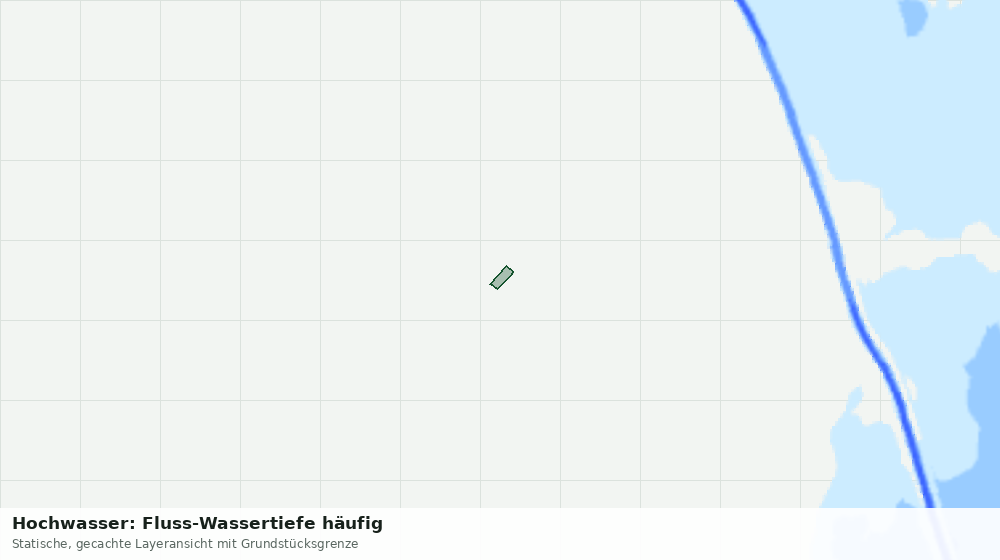 Statische Kartenansicht: Hochwasser: Fluss-Wassertiefe häufig