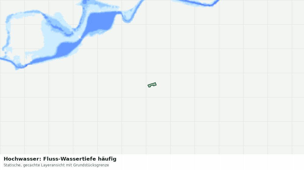 Statische Kartenansicht: Hochwasser: Fluss-Wassertiefe häufig