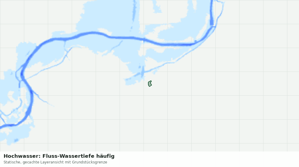Statische Kartenansicht: Hochwasser: Fluss-Wassertiefe häufig