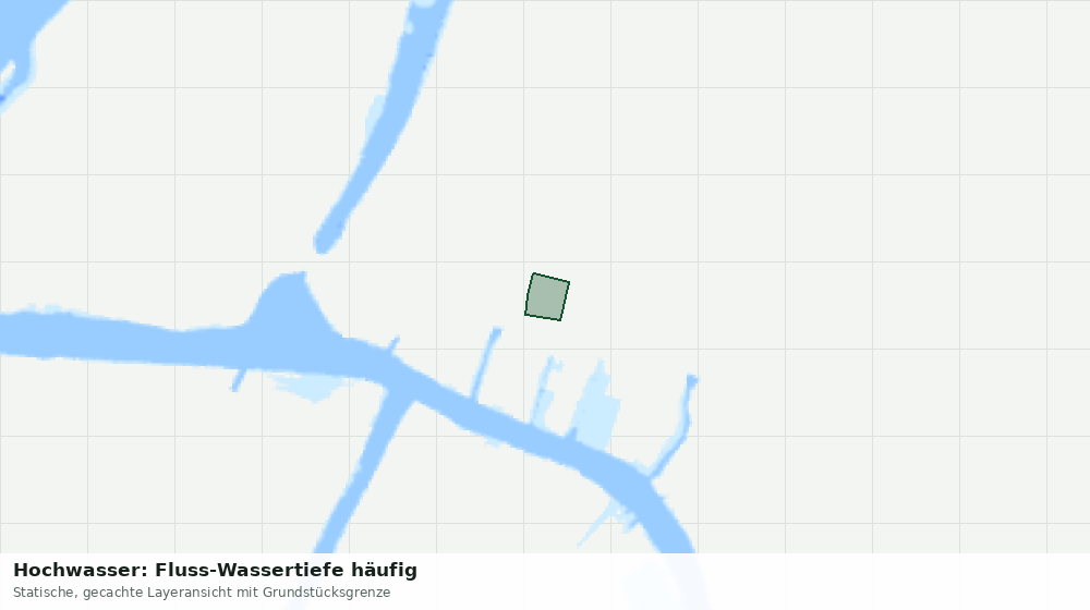 Statische Kartenansicht: Hochwasser: Fluss-Wassertiefe häufig