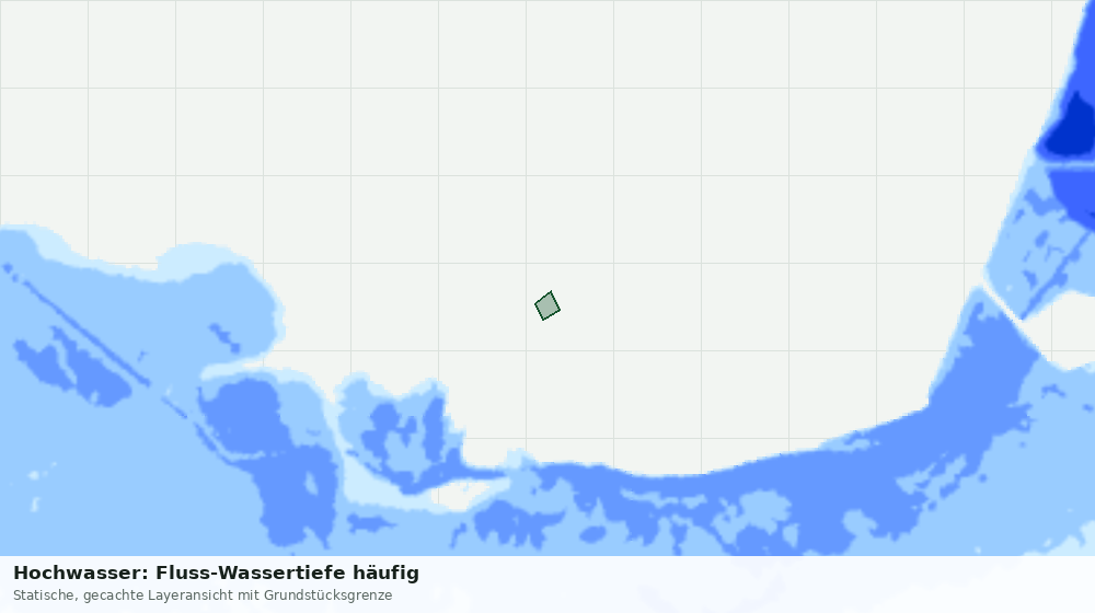 Statische Kartenansicht: Hochwasser: Fluss-Wassertiefe häufig