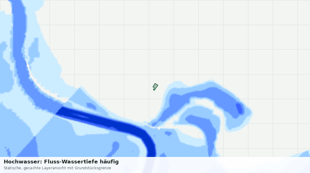 Statische Kartenansicht: Hochwasser: Fluss-Wassertiefe häufig