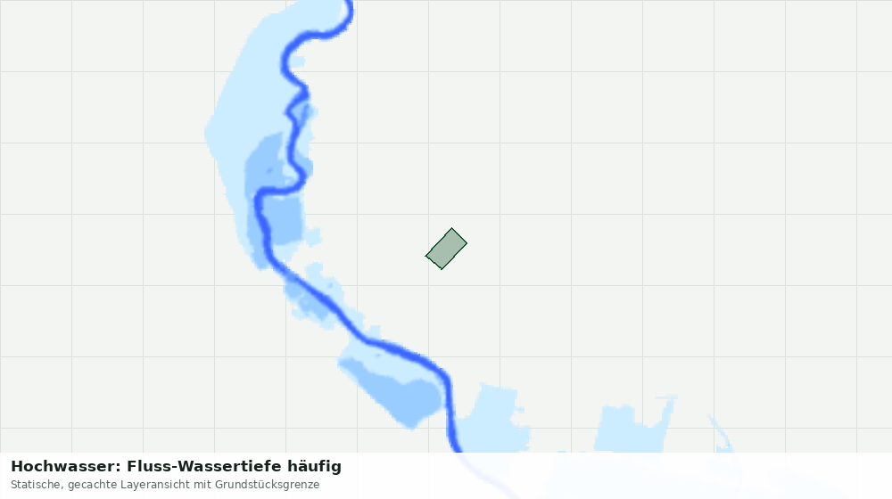 Statische Kartenansicht: Hochwasser: Fluss-Wassertiefe häufig