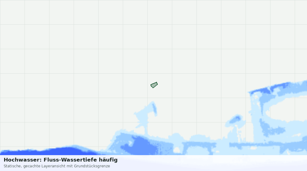 Statische Kartenansicht: Hochwasser: Fluss-Wassertiefe häufig