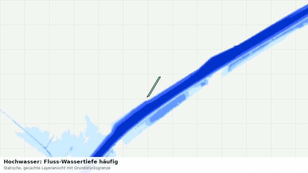 Statische Kartenansicht: Hochwasser: Fluss-Wassertiefe häufig