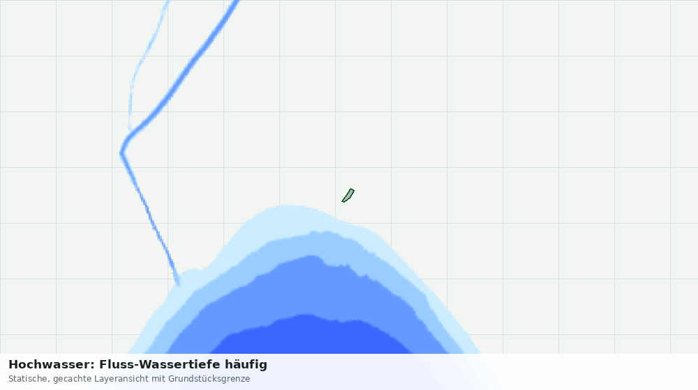 Statische Kartenansicht: Hochwasser: Fluss-Wassertiefe häufig