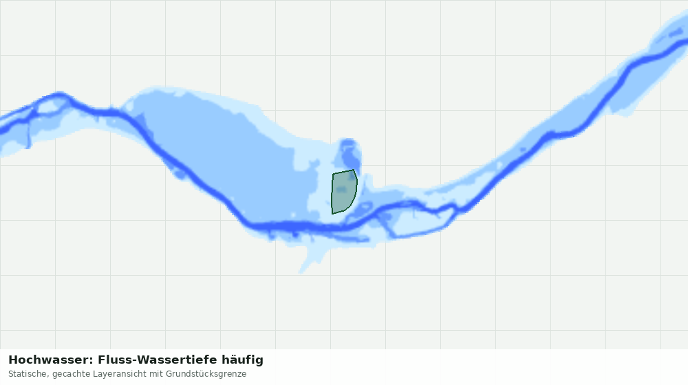 Statische Kartenansicht: Hochwasser: Fluss-Wassertiefe häufig