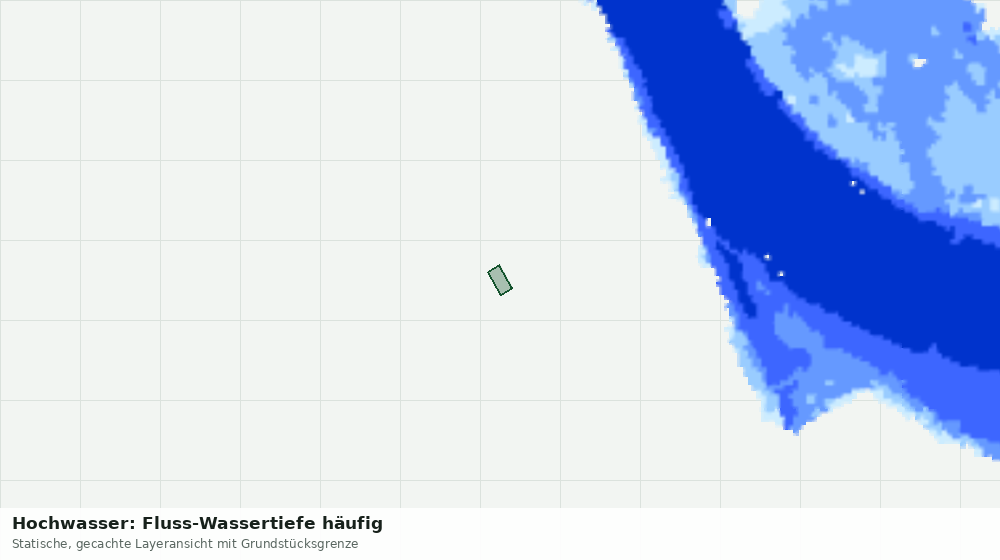 Statische Kartenansicht: Hochwasser: Fluss-Wassertiefe häufig