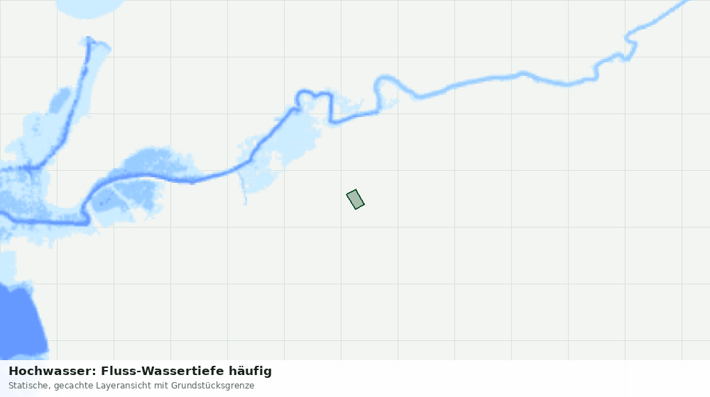 Statische Kartenansicht: Hochwasser: Fluss-Wassertiefe häufig