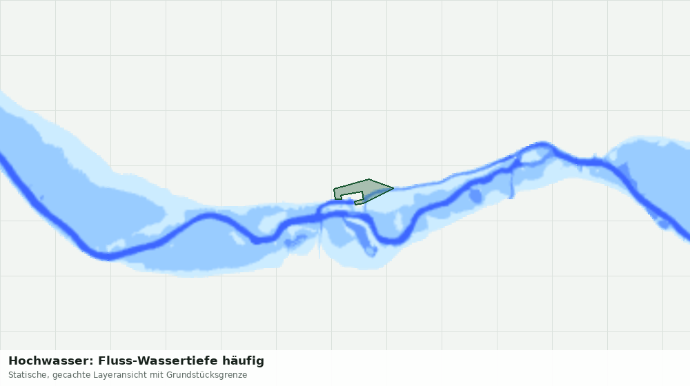 Statische Kartenansicht: Hochwasser: Fluss-Wassertiefe häufig