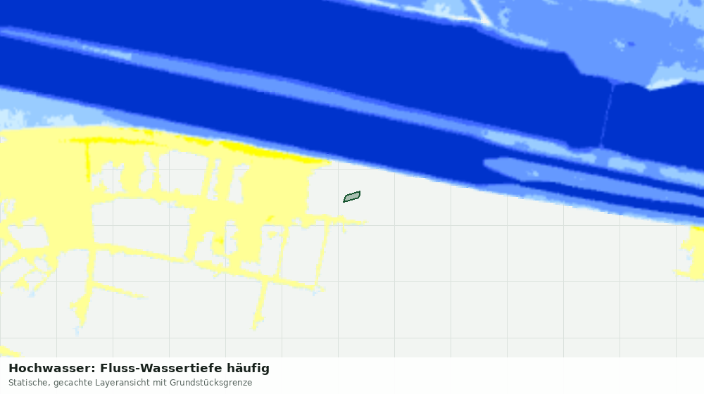 Statische Kartenansicht: Hochwasser: Fluss-Wassertiefe häufig