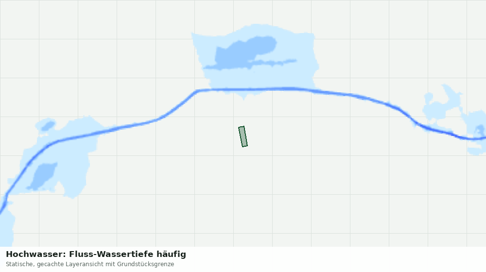 Statische Kartenansicht: Hochwasser: Fluss-Wassertiefe häufig