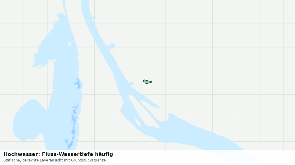 Statische Kartenansicht: Hochwasser: Fluss-Wassertiefe häufig