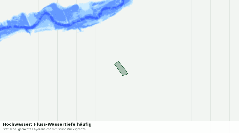 Statische Kartenansicht: Hochwasser: Fluss-Wassertiefe häufig