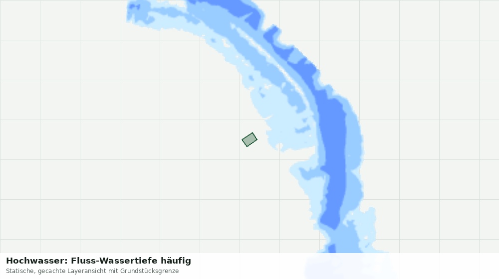 Statische Kartenansicht: Hochwasser: Fluss-Wassertiefe häufig