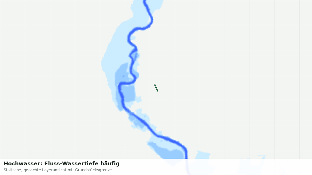 Statische Kartenansicht: Hochwasser: Fluss-Wassertiefe häufig