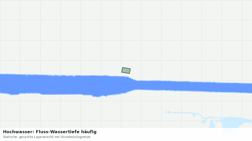 Statische Kartenansicht: Hochwasser: Fluss-Wassertiefe häufig