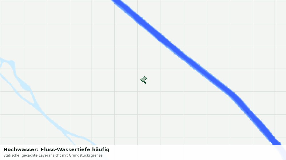 Statische Kartenansicht: Hochwasser: Fluss-Wassertiefe häufig