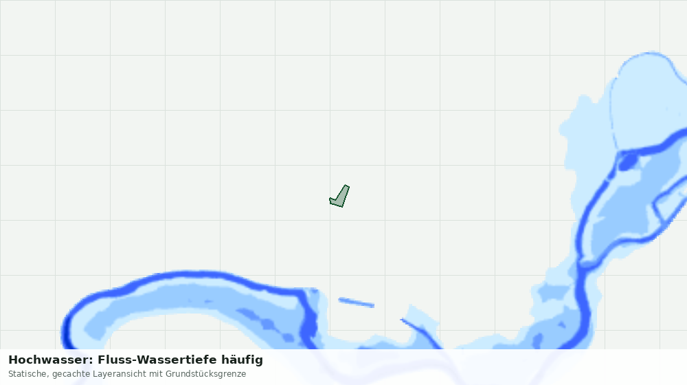 Statische Kartenansicht: Hochwasser: Fluss-Wassertiefe häufig