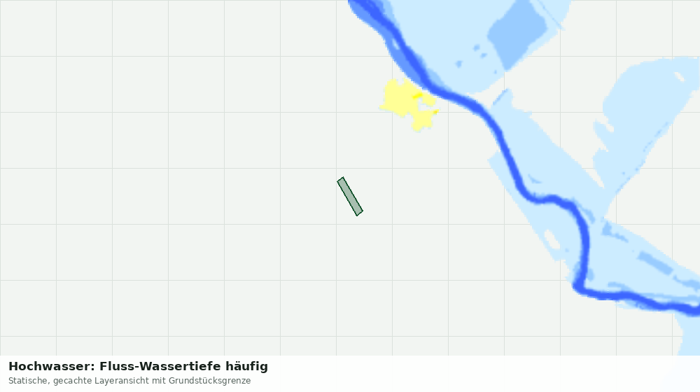 Statische Kartenansicht: Hochwasser: Fluss-Wassertiefe häufig