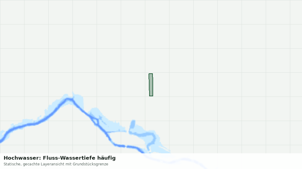 Statische Kartenansicht: Hochwasser: Fluss-Wassertiefe häufig