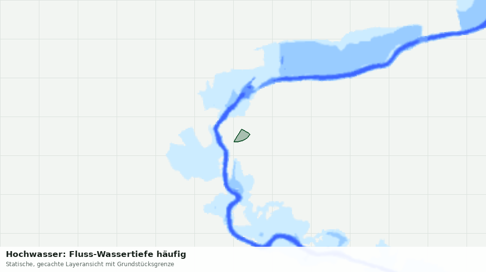 Statische Kartenansicht: Hochwasser: Fluss-Wassertiefe häufig