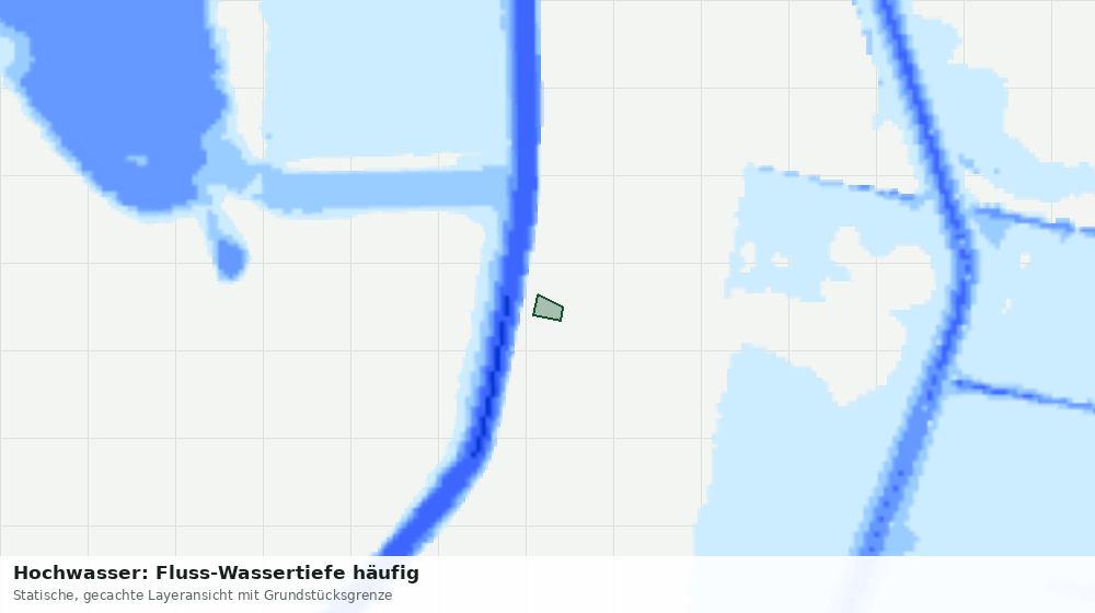 Statische Kartenansicht: Hochwasser: Fluss-Wassertiefe häufig