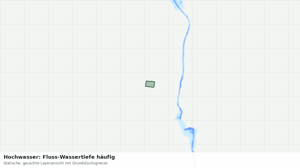 Statische Kartenansicht: Hochwasser: Fluss-Wassertiefe häufig