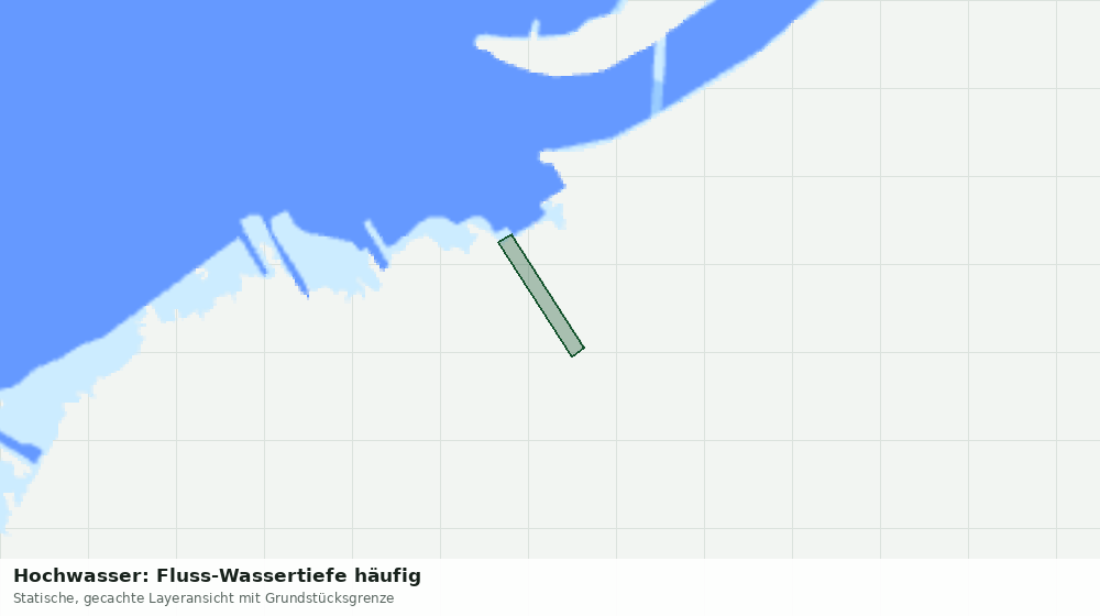 Statische Kartenansicht: Hochwasser: Fluss-Wassertiefe häufig