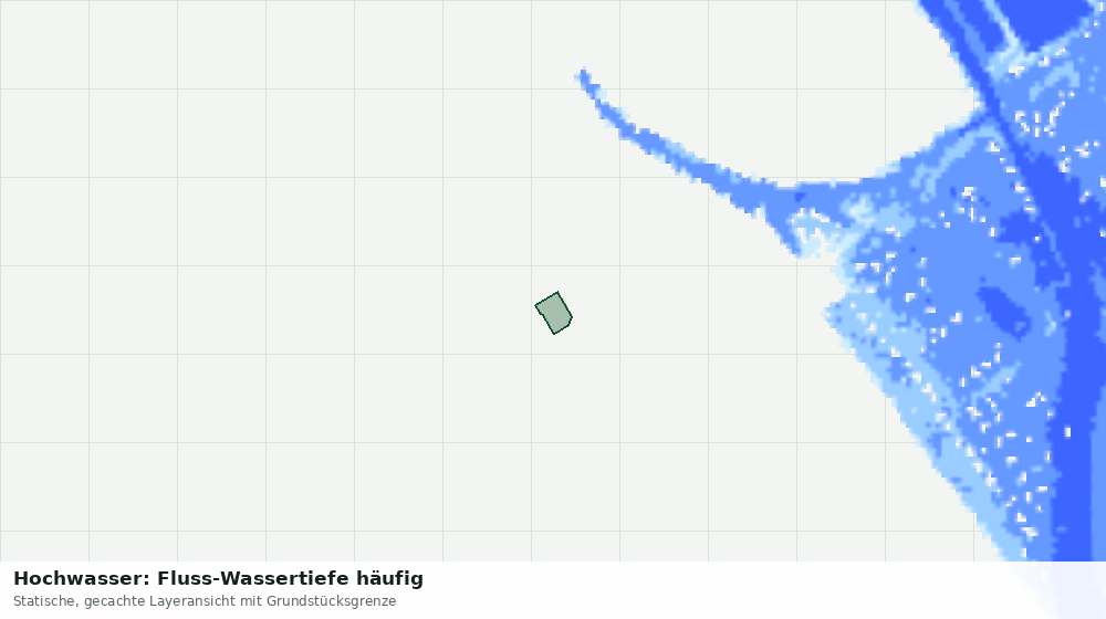 Statische Kartenansicht: Hochwasser: Fluss-Wassertiefe häufig