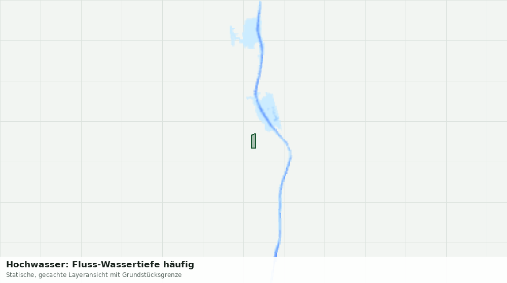 Statische Kartenansicht: Hochwasser: Fluss-Wassertiefe häufig