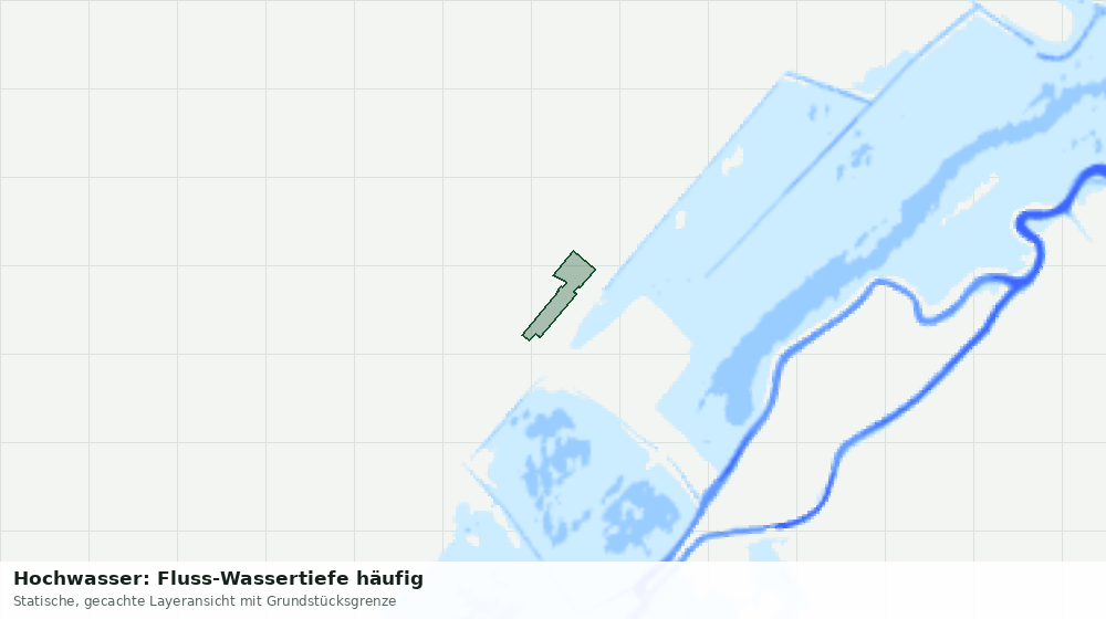 Statische Kartenansicht: Hochwasser: Fluss-Wassertiefe häufig