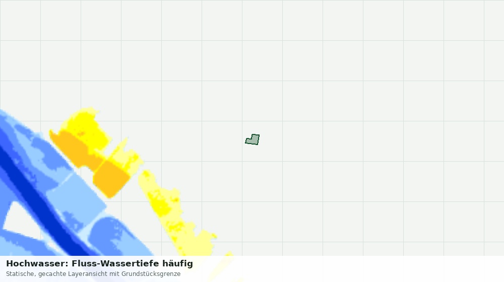 Statische Kartenansicht: Hochwasser: Fluss-Wassertiefe häufig